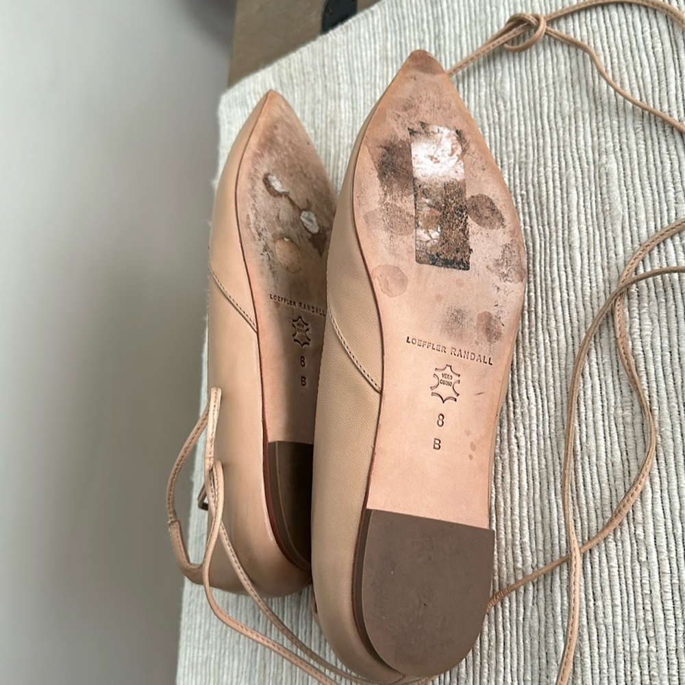 Loeffler Randall Penelope nude tassel tie flats 8 - Picture 7 of 11
